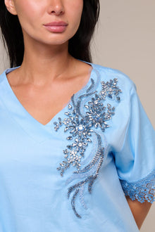 Abito Celeste Ryna - 22 Spazio Boutique