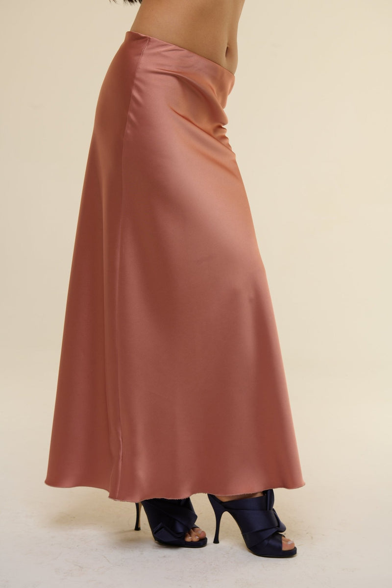 Gonna Satin Rosa - 22 Spazio Boutique