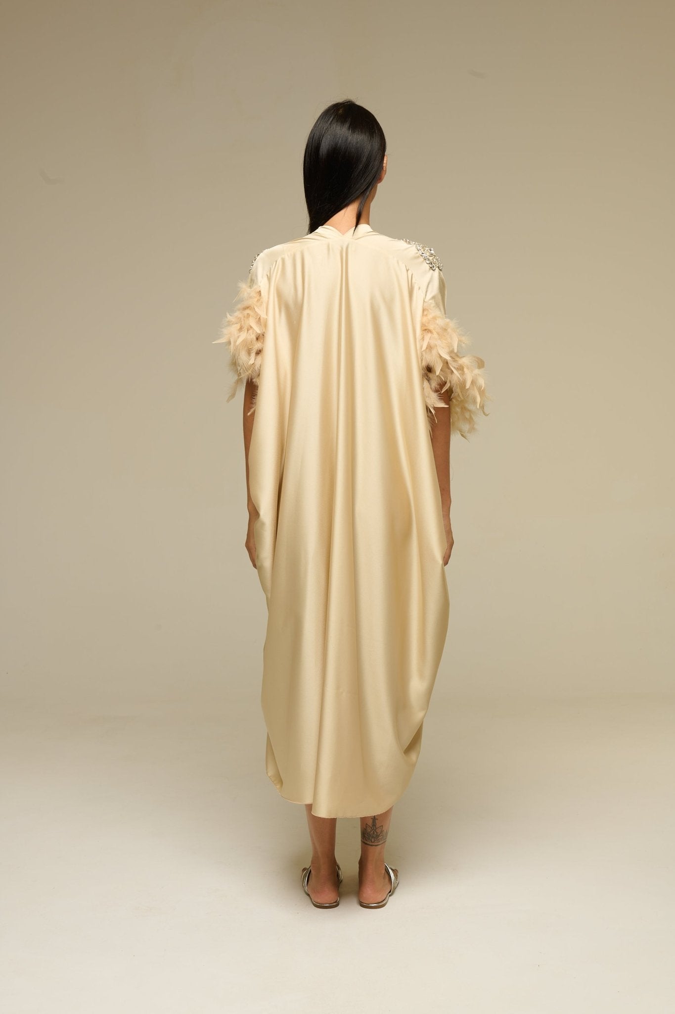 Caftano Beige Gems - 22 Spazio Boutique