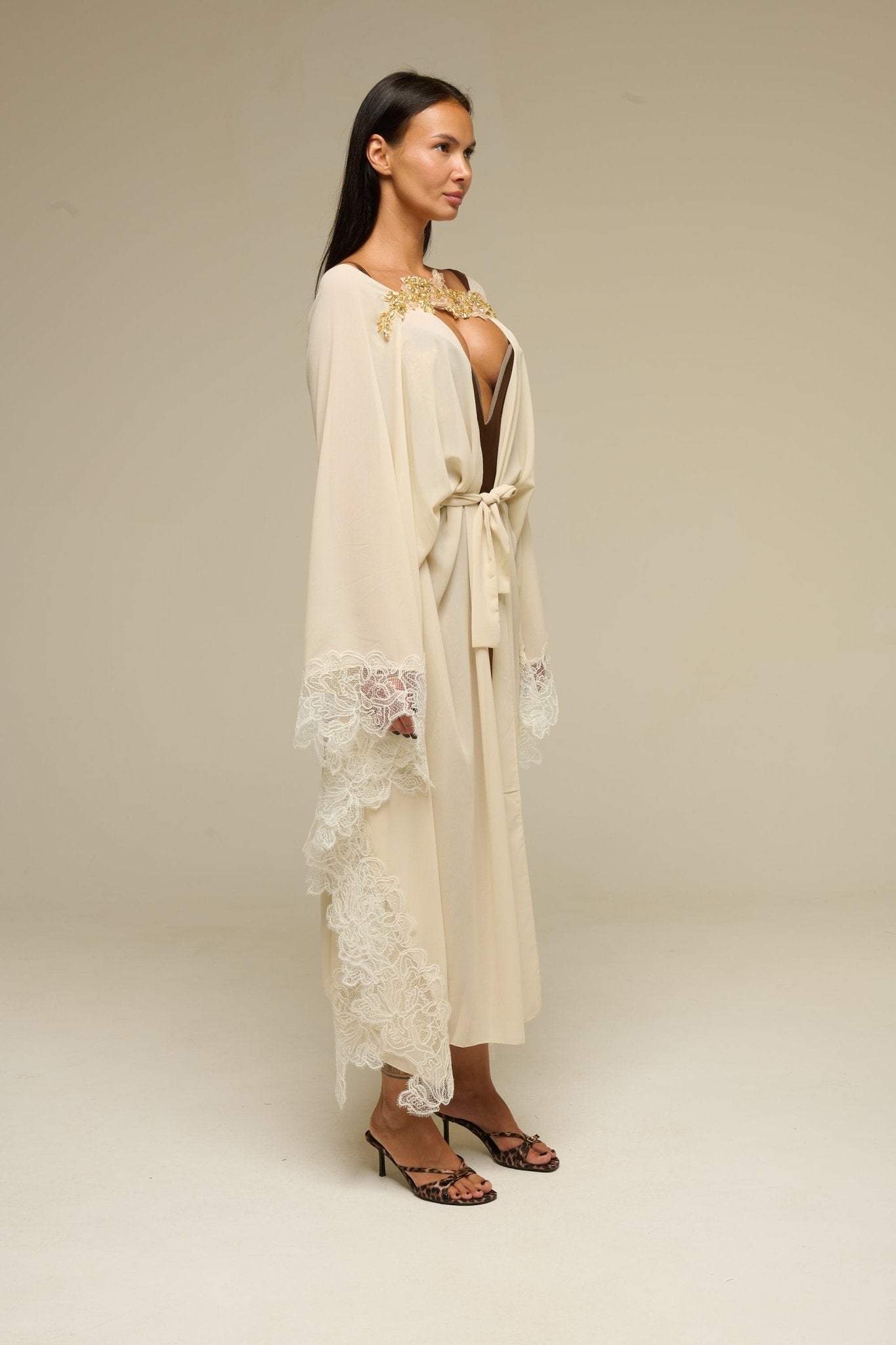 Caftano Beige King - 22 Spazio Boutique