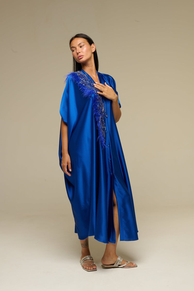 Caftano Blu Shine - 22 Spazio Boutique