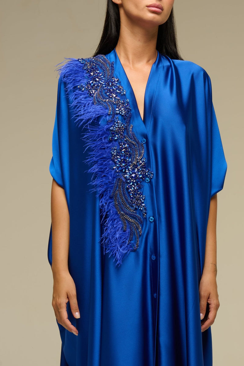 Caftano Blu Shine - 22 Spazio Boutique