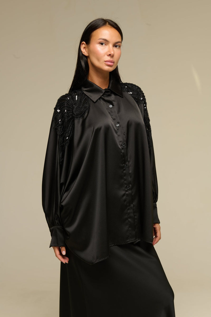 Camicia Nera Everly - 22 Spazio Boutique