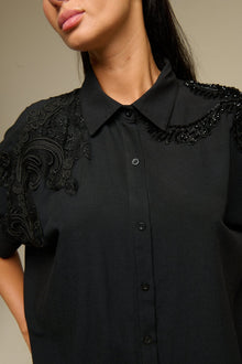Camicia Nera Shelby - 22 Spazio Boutique