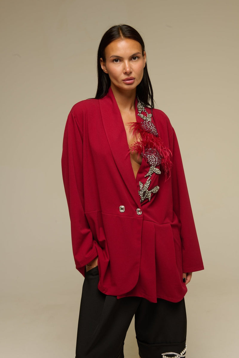 Giacca Rosso Lottye - 22 Spazio Boutique