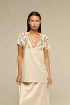 T-Shirt Beige Harrie - 22 Spazio Boutique