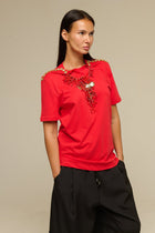 T-Shirt Rossa Coral - 22 Spazio Boutique