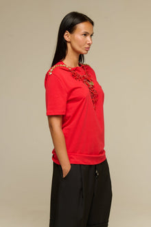 T-Shirt Rossa Coral - 22 Spazio Boutique