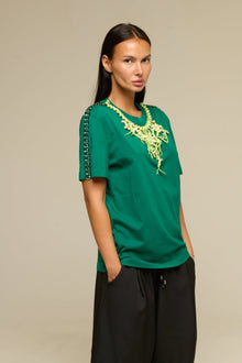 T-Shirt Verde Coral - 22 Spazio Boutique