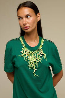 T-Shirt Verde Coral - 22 Spazio Boutique
