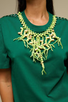 T-Shirt Verde Coral - 22 Spazio Boutique