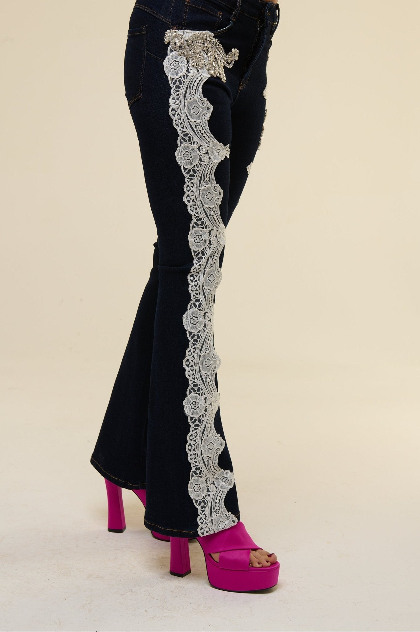 Jeans Lace Mary - 22 Spazio Boutique