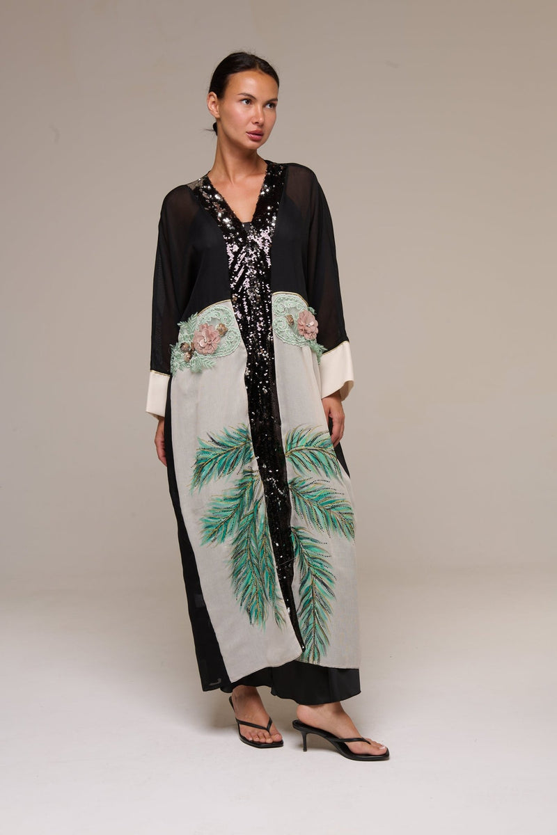 Caftano Nero Spring - 22 Spazio Boutique