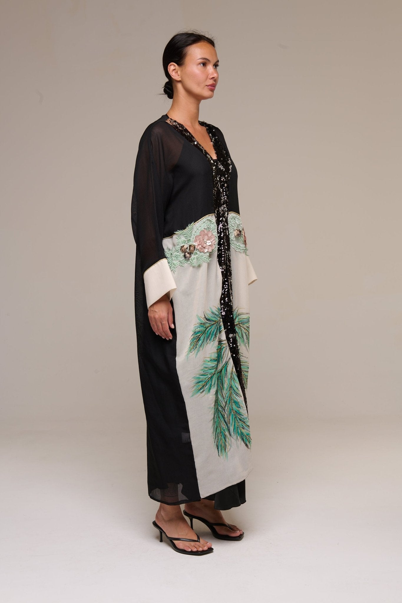 Caftano Nero Spring - 22 Spazio Boutique