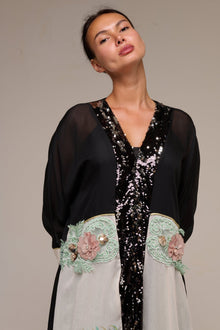 Caftano Nero Spring - 22 Spazio Boutique
