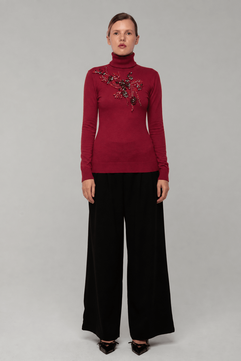 Maglia ColloAlto Raja Bordeaux - spazio ventidue