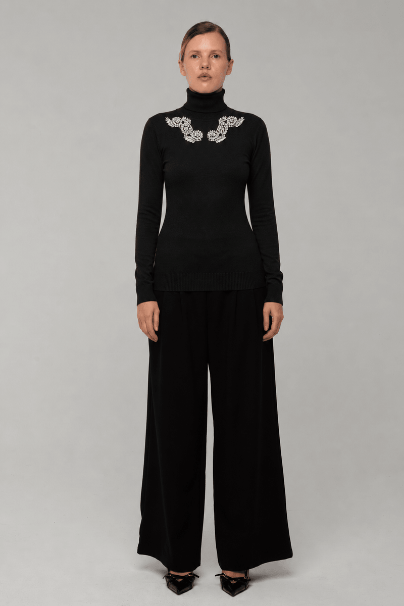 Maglia ColloAlto Tatiana Nera - spazio ventidue