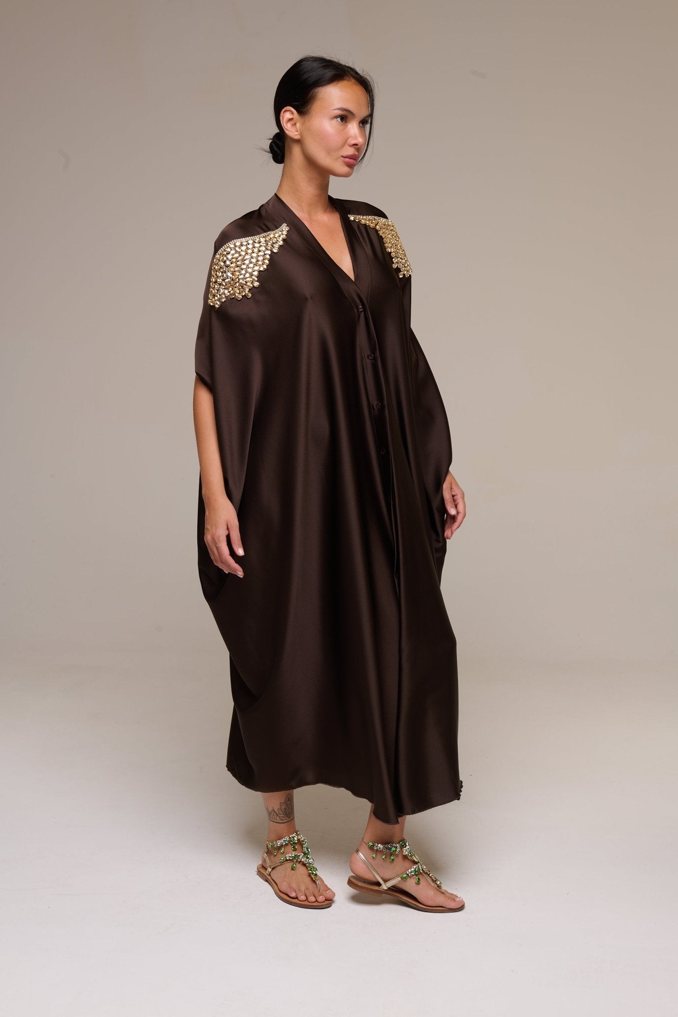 Caftano Marrone Dian - 22 Spazio Boutique