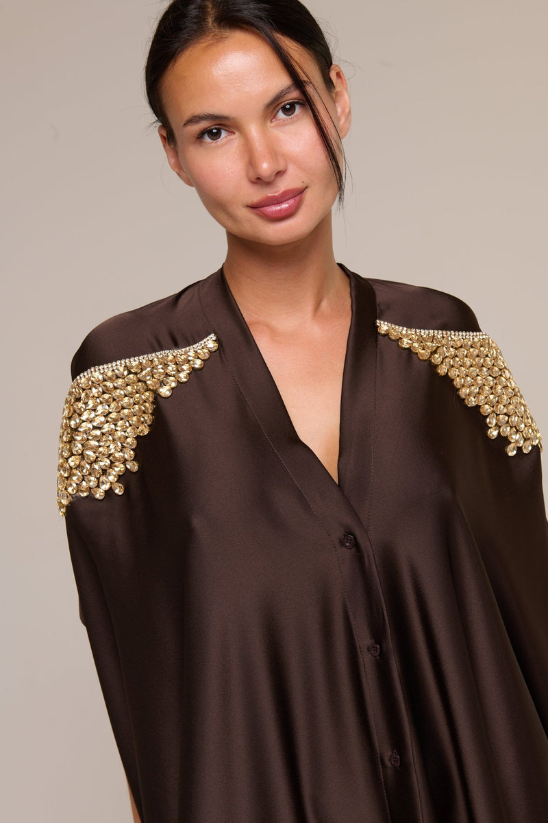 Caftano Marrone Dian - 22 Spazio Boutique