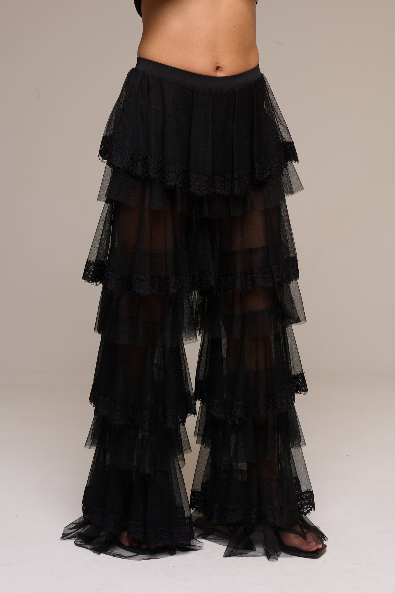 Pantalone Balze Nero - 22 Spazio Boutique