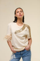 T-Shirt Beige Gioiello - 22 Spazio Boutique