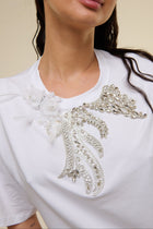 T-Shirt Bianca Gioiello - 22 Spazio Boutique