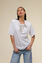 T-Shirt Bianca Gioiello - 22 Spazio Boutique
