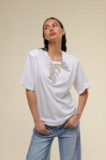 T-Shirt Bianca Gioiello - 22 Spazio Boutique