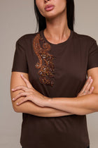 T-Shirt Marrone Egypt - 22 Spazio Boutique