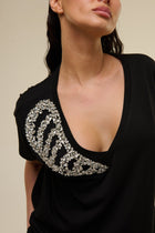 T-Shirt Vanya Nera - 22 Spazio Boutique