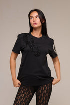 T-Shirt Nera Marianne - 22 Spazio Boutique