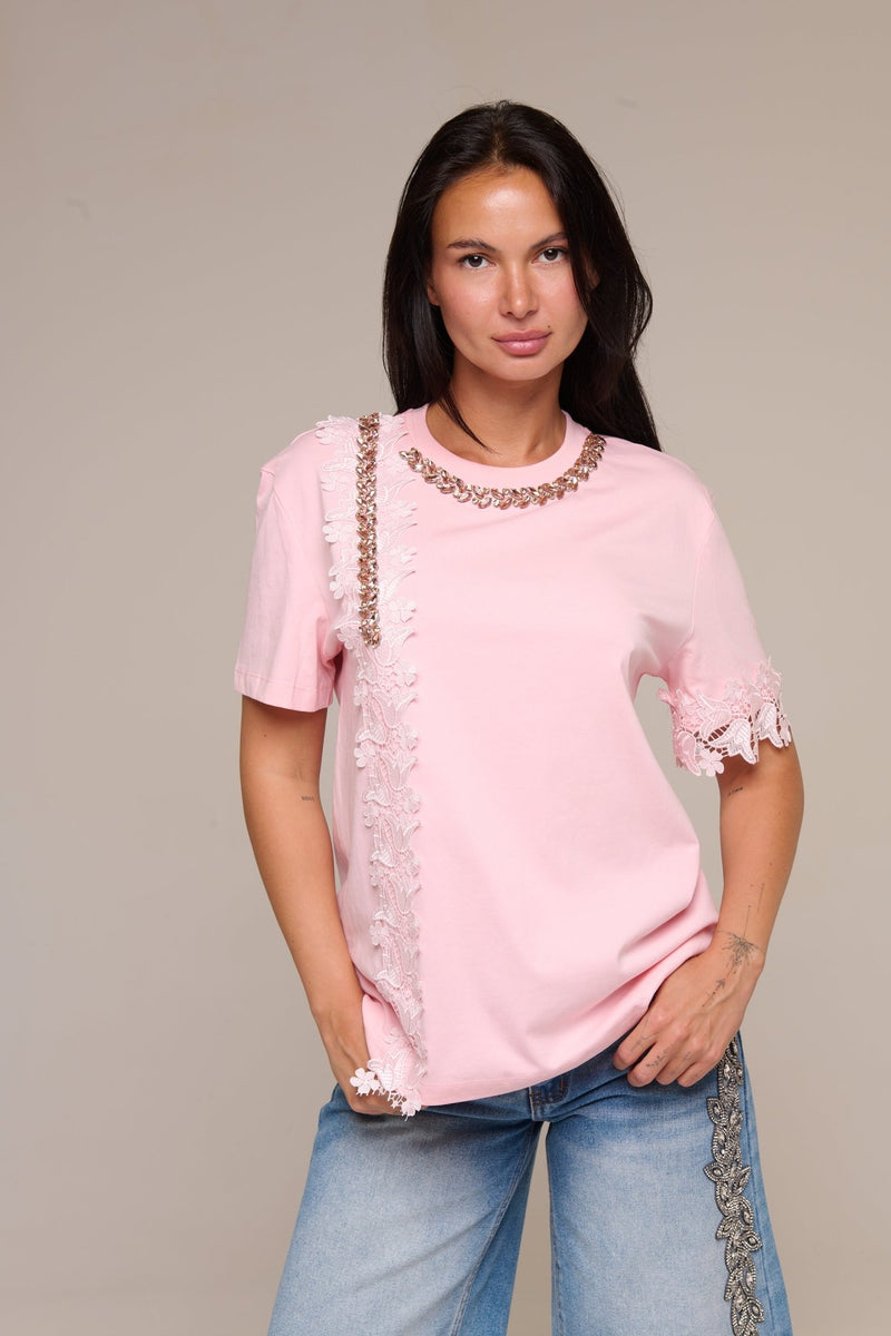 T-Shirt Rosa Shine - 22 Spazio Boutique