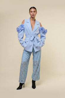 Tailleur Over Rose Azzurro - 22 Spazio Boutique