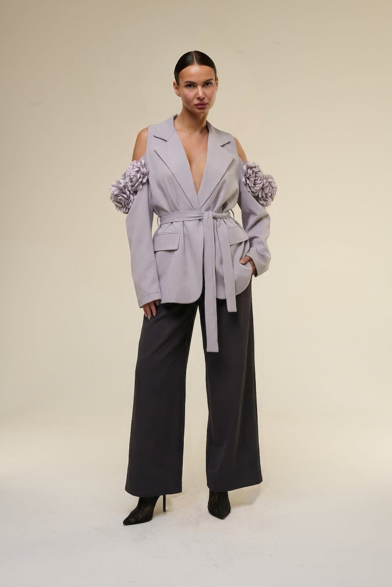 Tailleur Over Rose Grigio - 22 Spazio Boutique