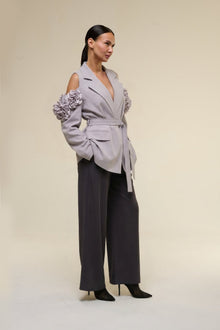 Tailleur Over Rose Grigio - 22 Spazio Boutique