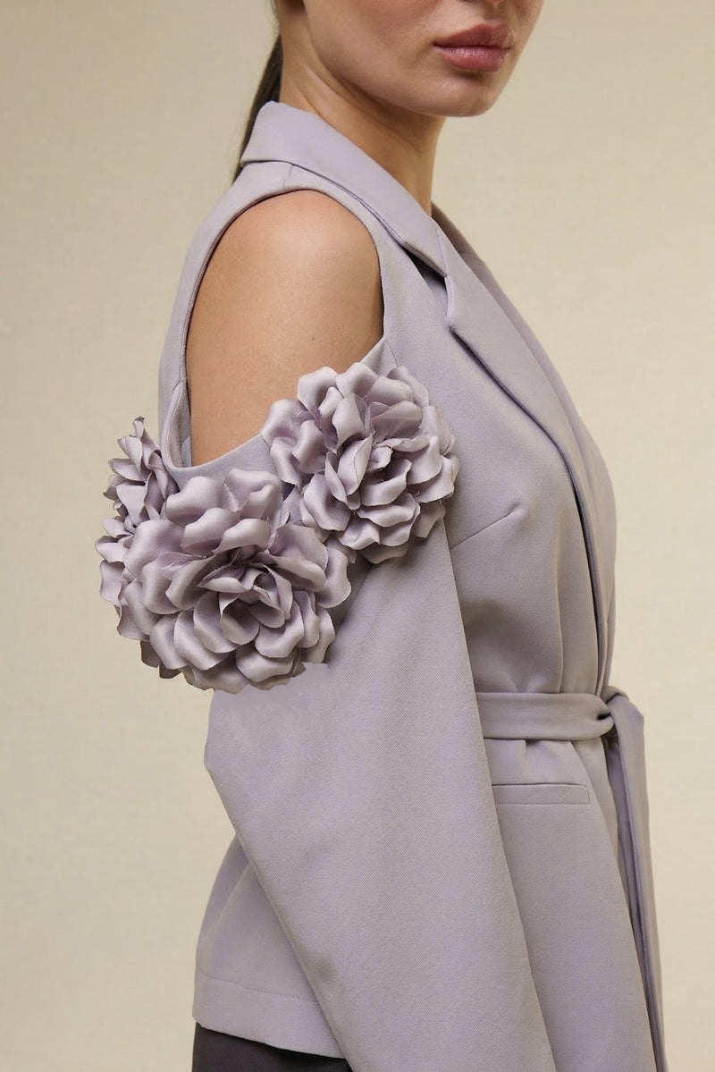 Tailleur Over Rose Grigio - 22 Spazio Boutique