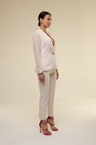 Tailleur Chiffon Beige - 22 Spazio Boutique