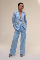 Tailleur Lace Azzurro - 22 Spazio Boutique