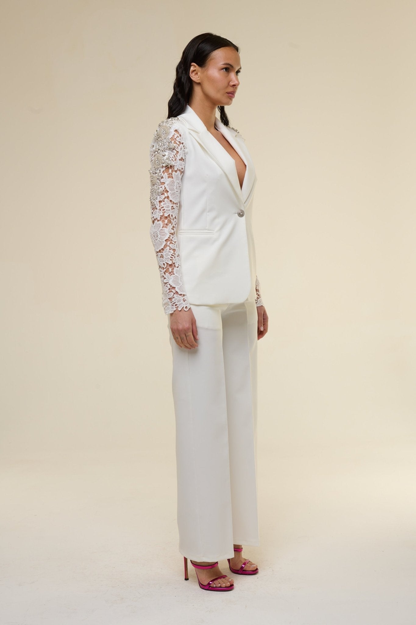 Tailleur Lace Bianco - 22 Spazio Boutique