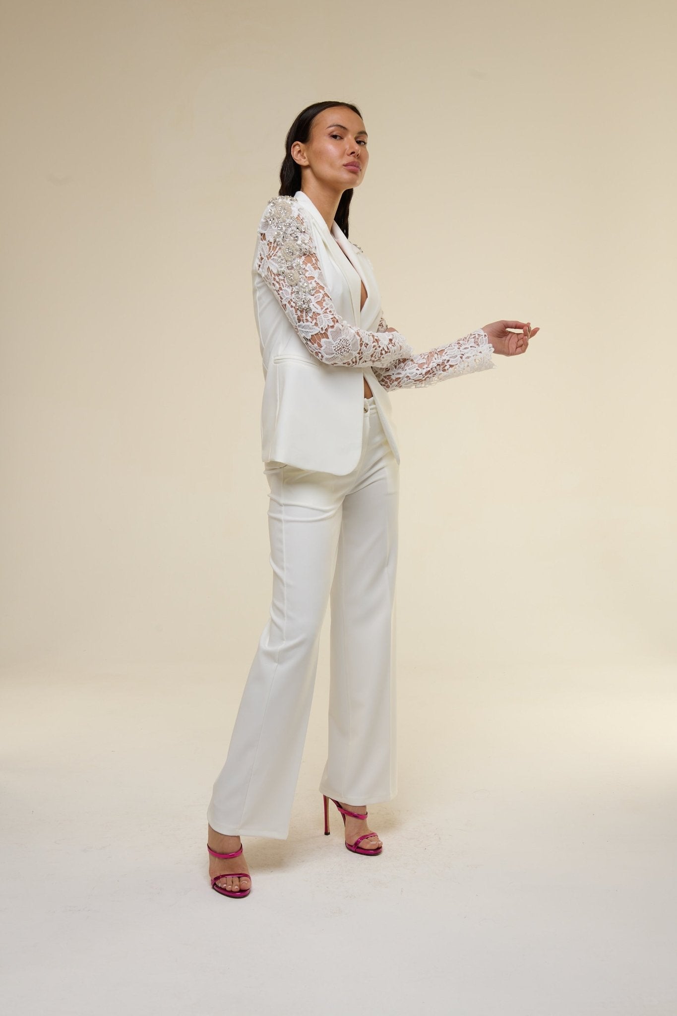 Tailleur Lace Bianco - 22 Spazio Boutique