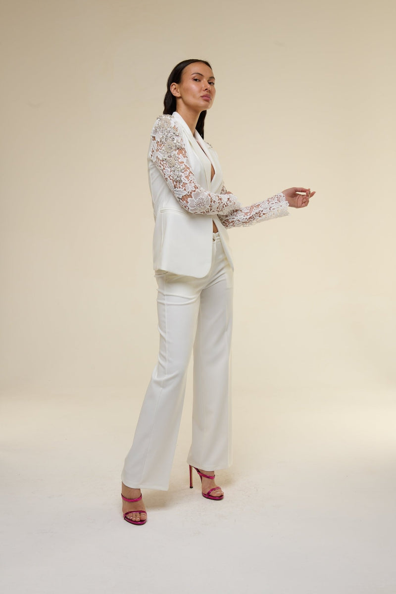 Tailleur Lace Bianco - 22 Spazio Boutique