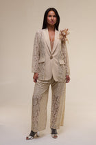 Tailleur Pizzo Flora Beige - 22 Spazio Boutique