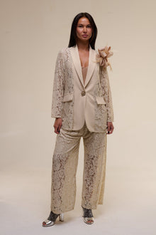 Tailleur Pizzo Flora Beige - 22 Spazio Boutique