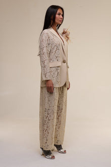 Tailleur Pizzo Flora Beige - 22 Spazio Boutique