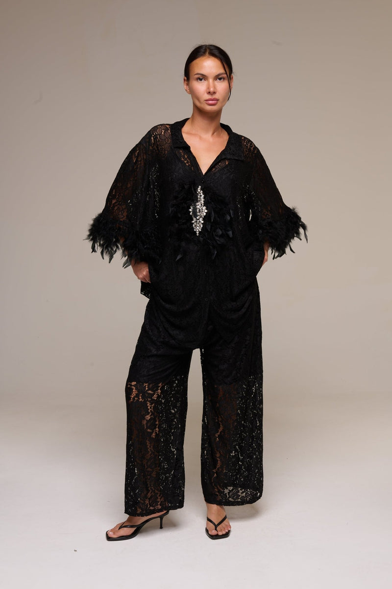 Completo Pizzo Jessica Nero - 22 Spazio Boutique