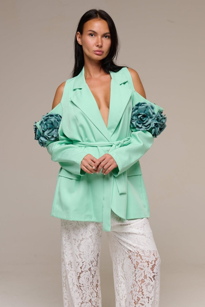 Tailleur Over Rose Verde - 22 Spazio Boutique