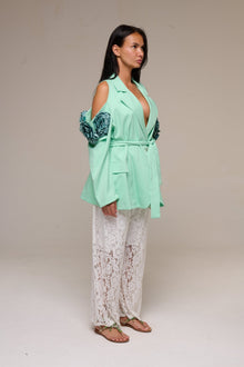 Tailleur Over Rose Verde - 22 Spazio Boutique