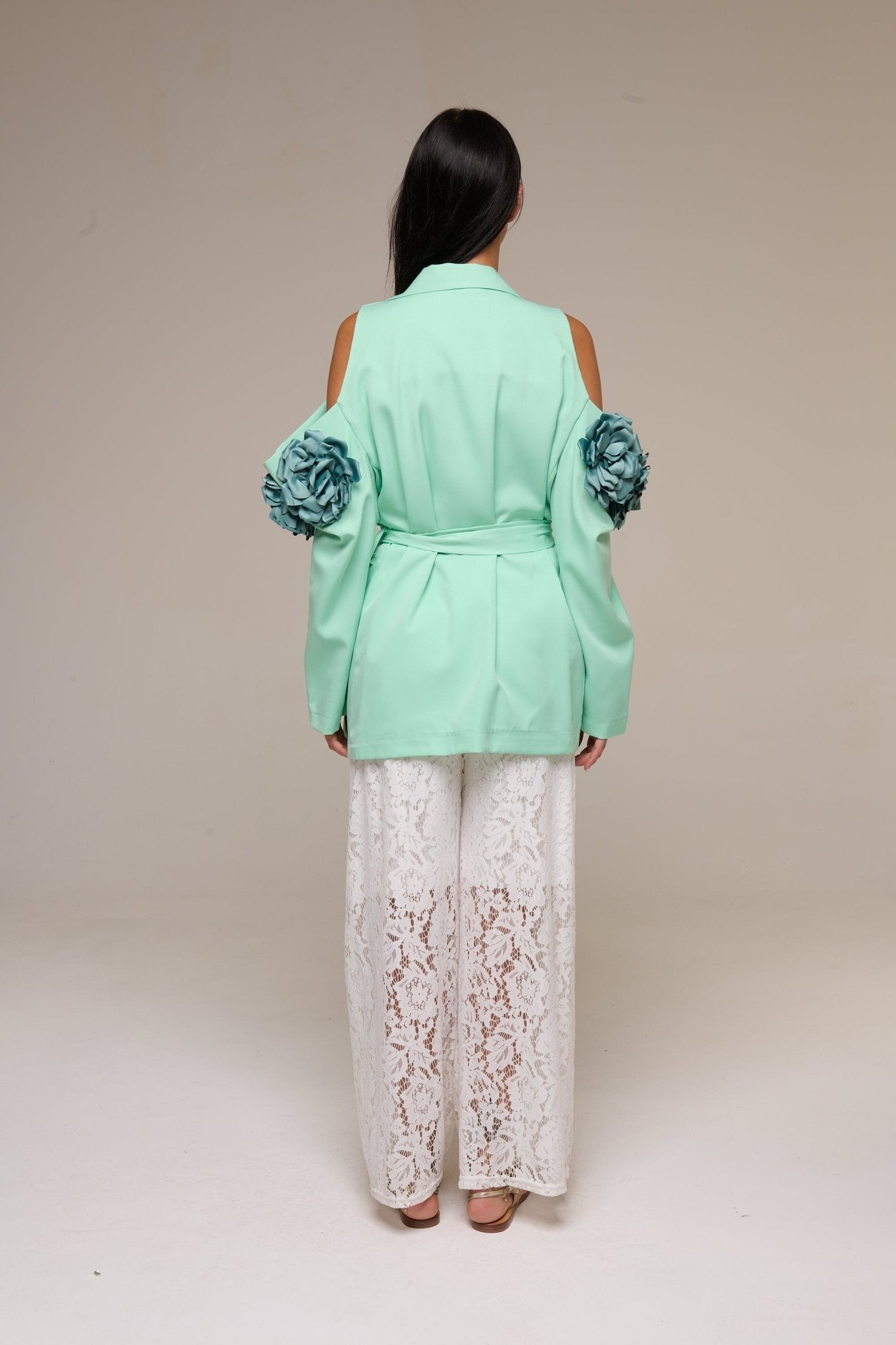 Tailleur Over Rose Verde - 22 Spazio Boutique
