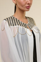 Caftano Nancy Bianco Black - 22 Spazio Boutique