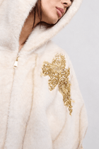 Cappa Pelliccia Beige Marysa - spazio ventidue